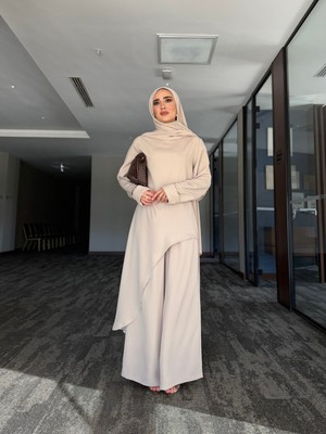 Sevanna Aura Asimetrik Tunik & Pantolon Takım