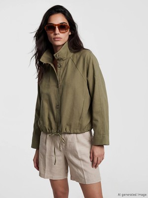 Lc Waikiki Yeni Sezon Dik Yaka Oversize Kadın Ceket