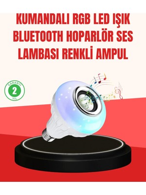 Akıllı LED Ampul – E27 Uyumlu ve Müzik Çalarlı Tasarım