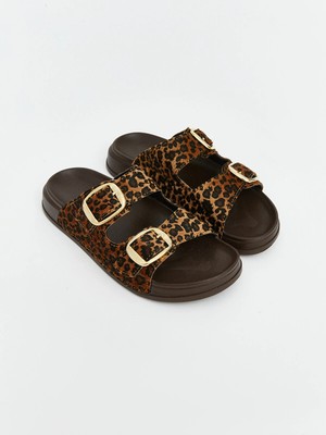 Lc Waikiki Yeni Sezon Leopar Desenli Kadın Terlik