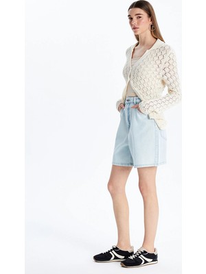 Lc Waikiki Yeni Sezon Standart Fit Kadın Jean Şort