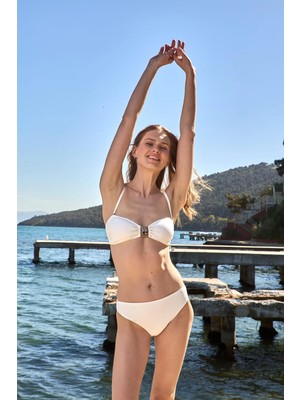 Lovely Things LAURA Dokulu Bikini Alt - Ekru