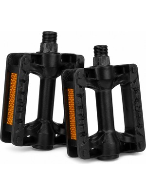 Büyük Bisiklet Pedalı (1 Çift) – Kaymaz Reflektörlü Dayanıklı Pedal Seti