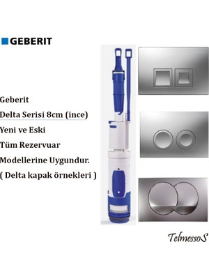 Geberit Delta 8cm Gömme Rezervuar Boşaltma Grubu Sepet Dahil 242.267.00.1