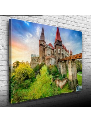 İşsevenler Tarihi Şato Kanvas Tablo 50 x 70