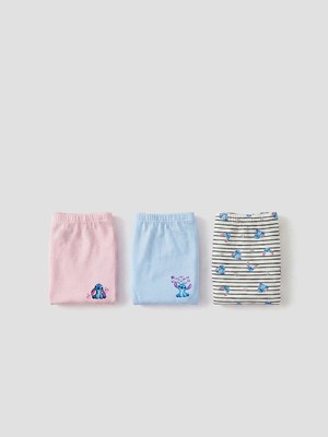 Lc Waikiki Yeni Sezon Stitch Baskılı Kız Çocuk Boxer 3'lü