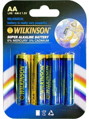 Evimdeyokyok Wılkınson Aa Lr6 Am-3 4'lü 1.5 V Süper Alkalin Kalem Pil
