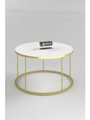Orta Sehpa Terra Lüx Gold Beyaz