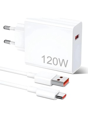 120W Xiaomi Turbo Şarj ve Turbo Type-C Kablo Şarj Seti