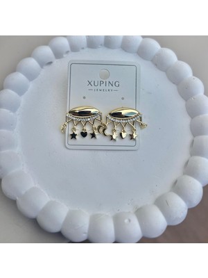 Nilonya Aksesuar 14K Altın Kaplama Xuping Küpe