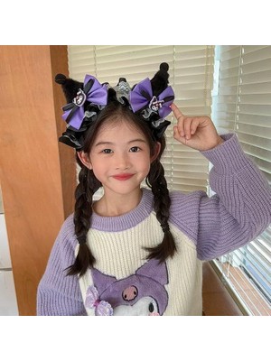 Sevimli Kedi Kuromi Cosplay Lolita Y2K Kpop Kulaklı Taç Tanç Saç Bandı Aksesuar Kadın Genç Kız Çocuk