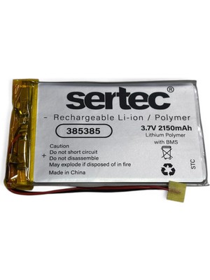 Evimdeyokyok Sertec 385385 3.7V 2150 Mah Li-Polymer Pil (DEVRELI/1.5A)