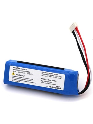 Evimdeyokyok Sertec Jbl Charge 3 Uyumlu 3.7V 6000 Mah Soketli Batarya