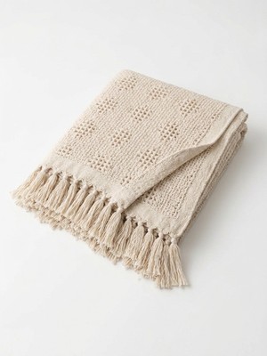 Cosibello Home 4 Katlı Kare Desen %100 Pamuk Pike Çift Kişilik 230X240