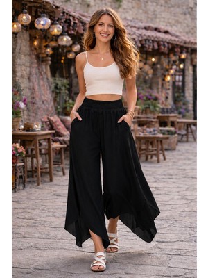 Han Tekstil Collection Otantik Bol Paça şalvar  Pantolon