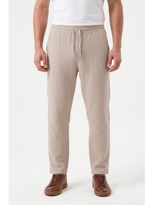 Mösyö Erkek Baggy Kalıp Müslin Kumaş Pantolon BGL-ST05592
