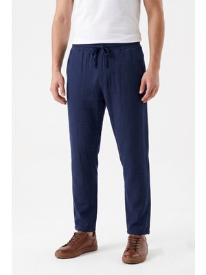 Mösyö Erkek Baggy Kalıp Müslin Kumaş Pantolon BGL-ST05592