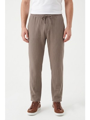 Mösyö Erkek Baggy Kalıp Müslin Kumaş Pantolon BGL-ST05592