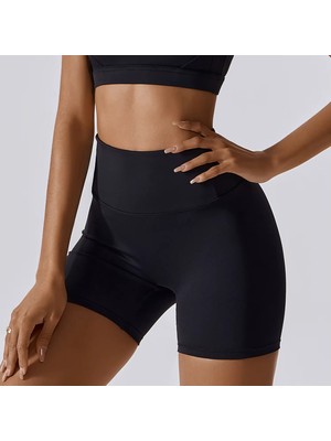 Yuna Sport Kadın Arkası Büzgülü Toparlayıcı Spor Şort
