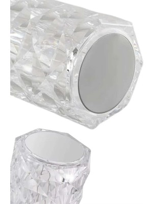 Dinç Store 44 Masa ve Gece Lambası Şık ve Dayanıklı Sensörlü Şarjlı Kristal Lamba