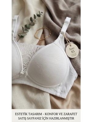 Hb Comfort Toparlayıcı Balensiz Midesi Dantelli Sütyen 2540