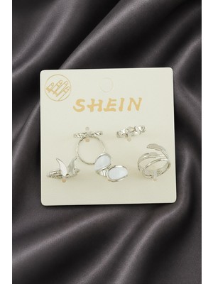 Dinç Store 44 7 Adet Kelebek Mineli Lüx Eklem Yüzük