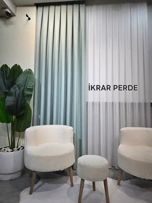 İkrar Perde Keten Fon Perde 1x3 Sık A Pile