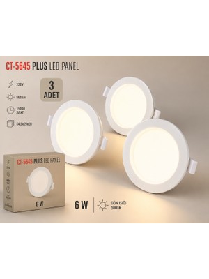 Cata CT-5645 Plus LED Panel Günışığı 3 Adet