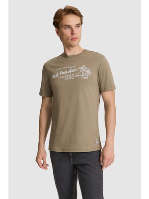 U.s. Polo Assn. Erkek Haki Tişört 50327202-VR027