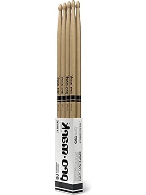Bella Vista Profesyonel 5A Amerikan Hickory Davul Çubukları, Oval Uç, 4'lü Paket