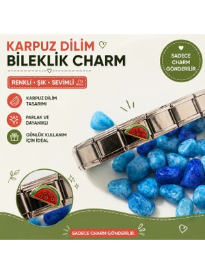 Karpuz Dilimi Italyan Bileklik Charmı