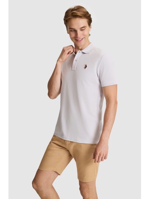 U.s. Polo Assn. Erkek Açık Gri Tişört Basic 50326972-VR001