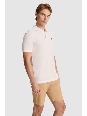 U.s. Polo Assn. Erkek Krem Tişört Basic 50326972-VR071
