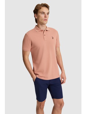 U.s. Polo Assn. Erkek Pudra Tişört Basic 50326972-VR042