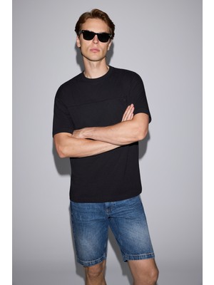U.s. Polo Assn. Erkek Siyah Tişört 50326970-VR046