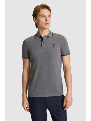 U.s. Polo Assn. Erkek Antrasit Melanj Tişört Basic 50326975-VR081