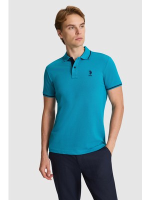 U.s. Polo Assn. Erkek Petrol Tişört Basic 50326975-VR102