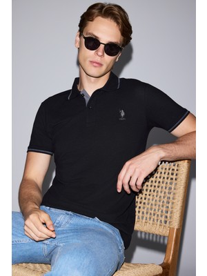 U.s. Polo Assn. Erkek Siyah Tişört Basic 50326975-VR046