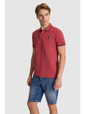 U.s. Polo Assn. Erkek Vişne Tişört Basic 50326975-VR223