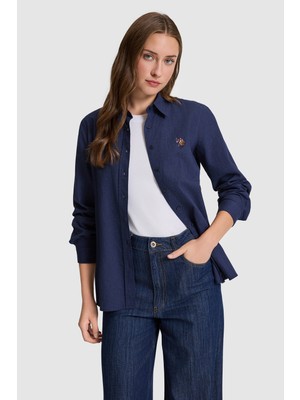 U.s. Polo Assn. Kadın Lacivert Gömlek Basic 50320204-VR033
