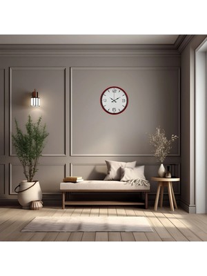 Dinç Store 44 Dynamic Red 36 cm Duvar Saati