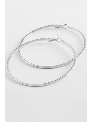 Dinç Store 44 Metal Halka Küpe 6 cm