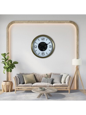 Dinç Store 44 Bronze Motion 60 cm Çarklı Duvar Saati