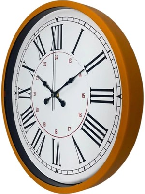 Dinç Store 44 Turuncu 36 cm Standart Duvar Saati