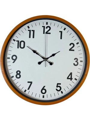 Dinç Store 44 36 cm Standart Turuncu Duvar Saati