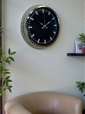 Dinç Store 44 Elegance 40 cm Metal Dekoratif Duvar Saati