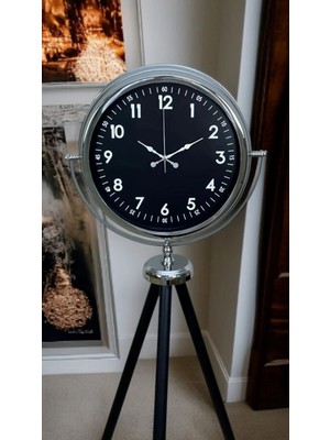 Dinç Store 44 Prestige Krom Tripod Ayaklı Saat