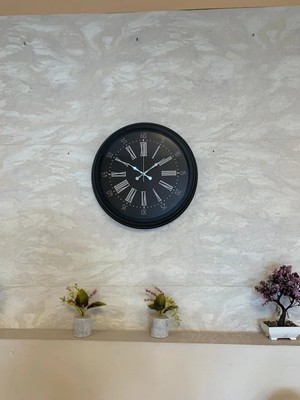 Dinç Store 44 Black Noble 40 cm Metal Modern Duvar Saati