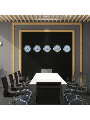 Dinç Store 44 Imperial Roma Gold 5’li 36 cm Metal Dünya Saati Seti