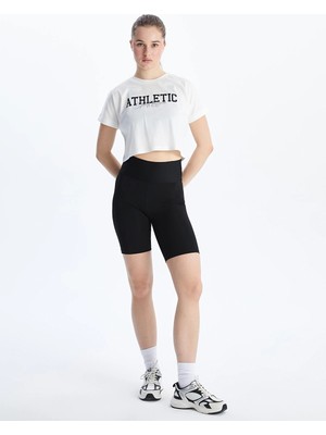 Lc Waikiki Yeni Sezon Beli Lastikli Kadın Spor Şort Tayt